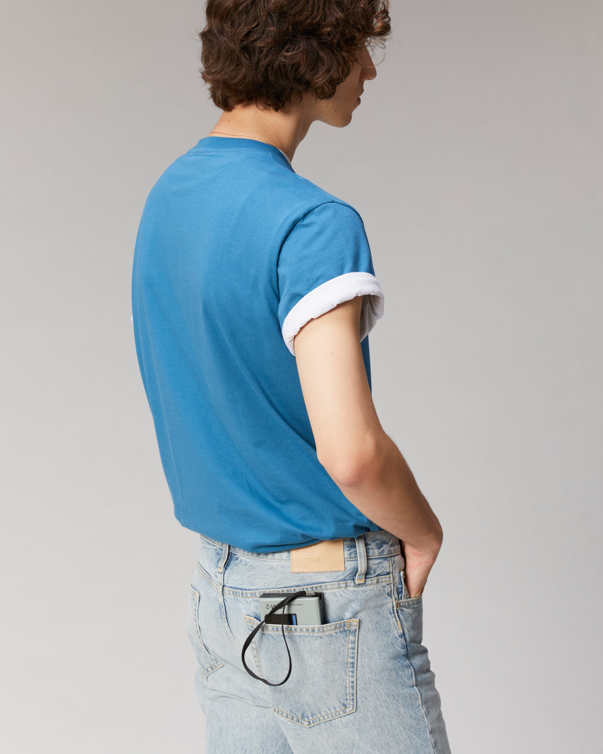 PRUSSIAN BLUE / NEW / QTY : 1 / T-Shirt Col Rond Oversize - Prussian Blue