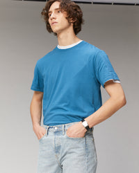 PRUSSIAN BLUE / NEW / QTY : 1 / T-Shirt Col Rond Oversize - Prussian Blue