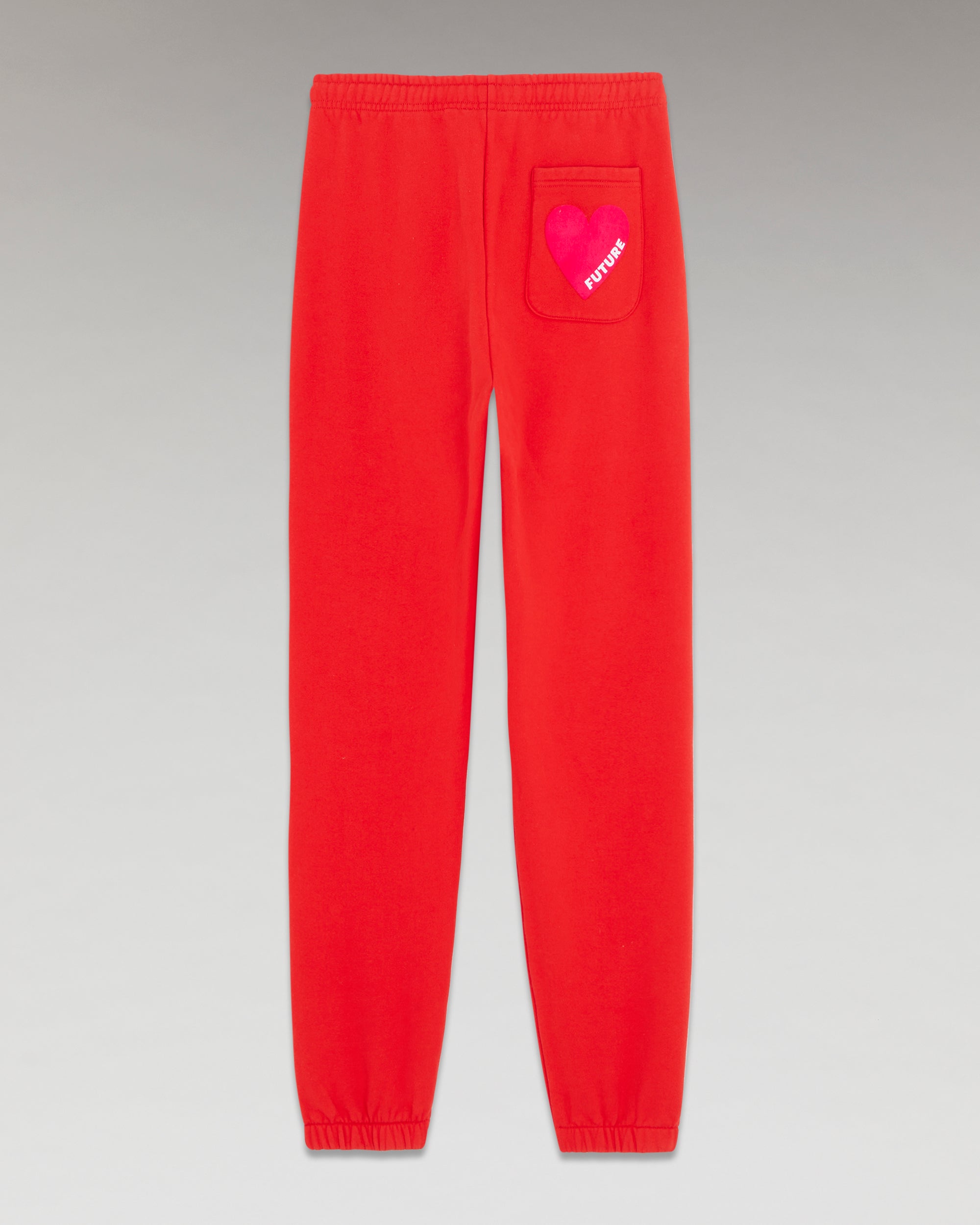 Pantalon de jogging droit Coeur - Rouge Vif