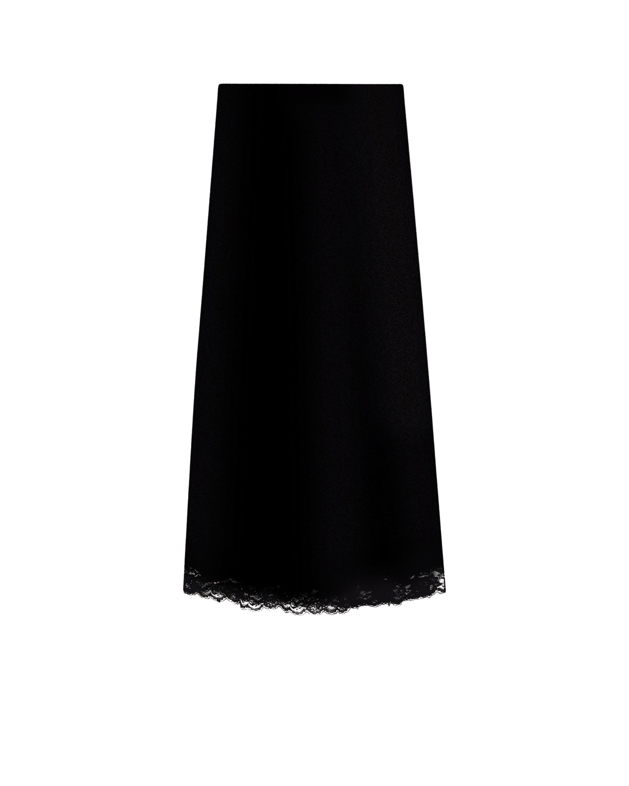 NOIR / DJV / QTY : 3 / Jupe Mi-Longue Dentelle - Noir