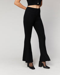 NOIR / DJV / QTY : 1 / Pantalon Flare Metallisé - Noir