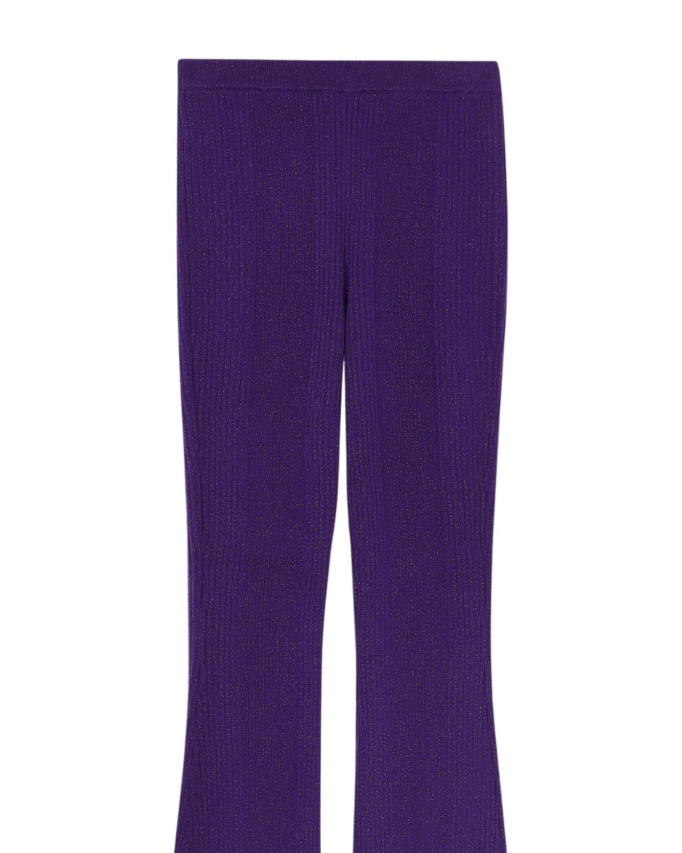 INTENSE PURPLE / DJV / QTY : 2 / Pantalon Flare Metallisé - Intense Purple