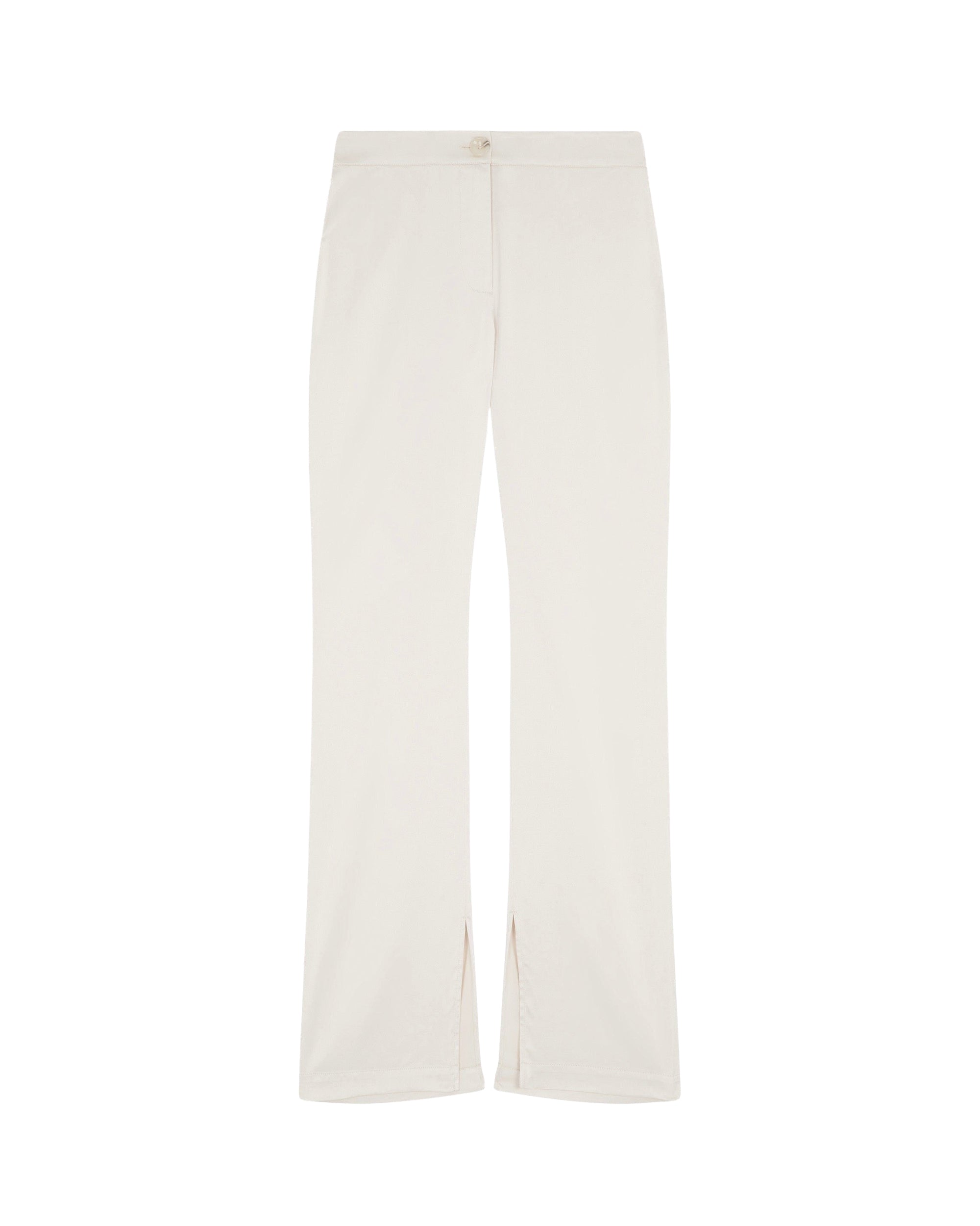 Pantalon flare satinée - Champagne
