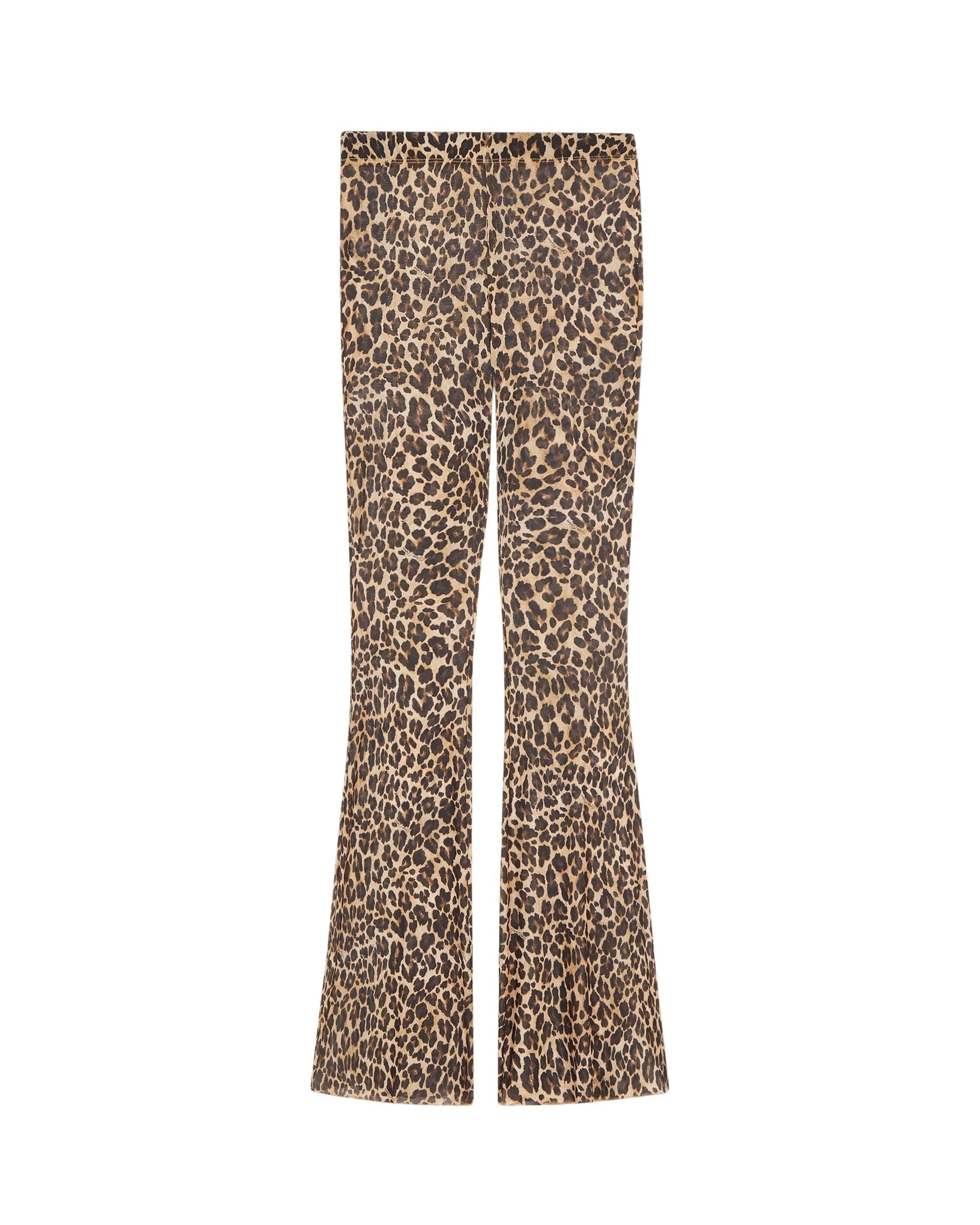 WINTER LEOPARD / DJV / QTY : 1 / Pantalon Flare Imprimé Mesh - Winter Leopard