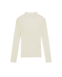 ECRU / DJV / QTY : 2 / Pull Col Montant Seconde Peau - Ecru