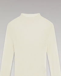 Pull col montant Seconde Peau en cachemire - Ecru