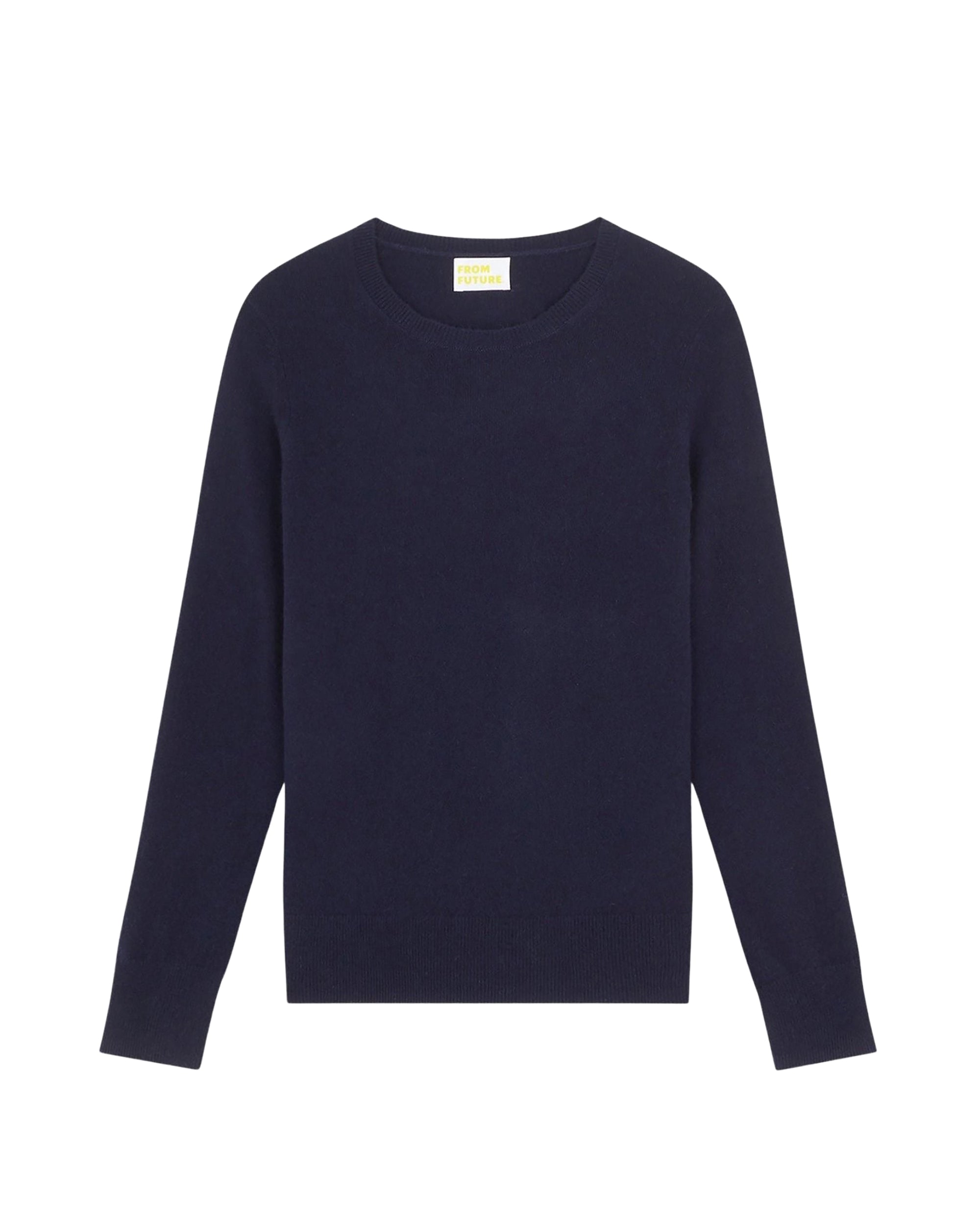 Pull à col rond en cachemire - Navy