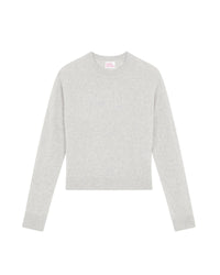 ZZ HORS LIGNE Pull col rond léger en cachemire - Gris Chine Clai