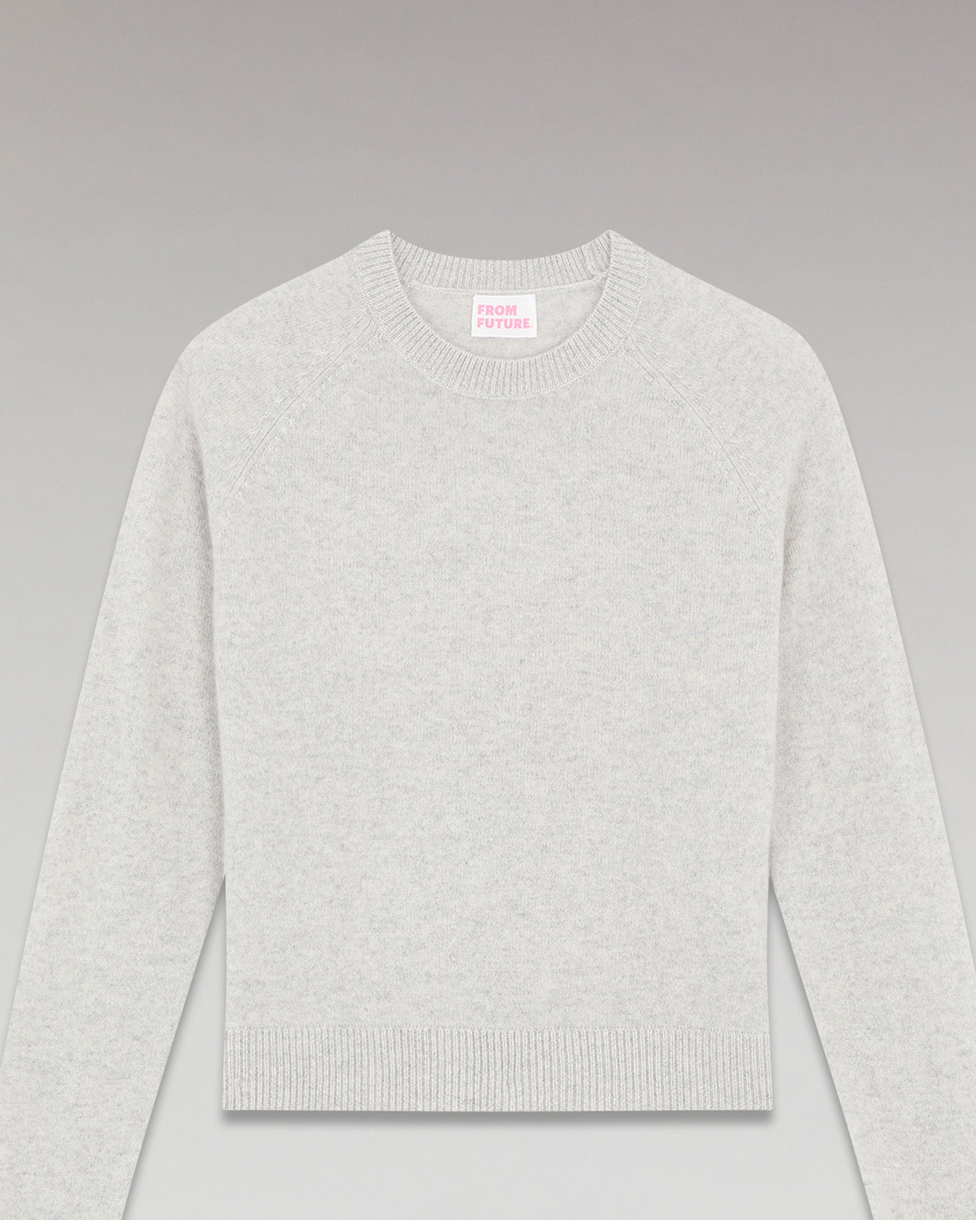 ZZ HORS LIGNE Pull col rond léger en cachemire - Gris Chine Clai