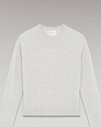 GRIS CHINE CLAIR / DJV / QTY : 0 / Pull Col Rond Léger - Gris Chine Clair