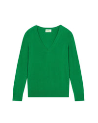 WINTER GREEN / DJV / QTY : 2 / Pull Col V Basique - Winter Green