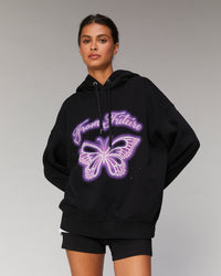 NOIR / NEW / QTY : 1 / Sweatshirt Hoodie Papillon - Noir