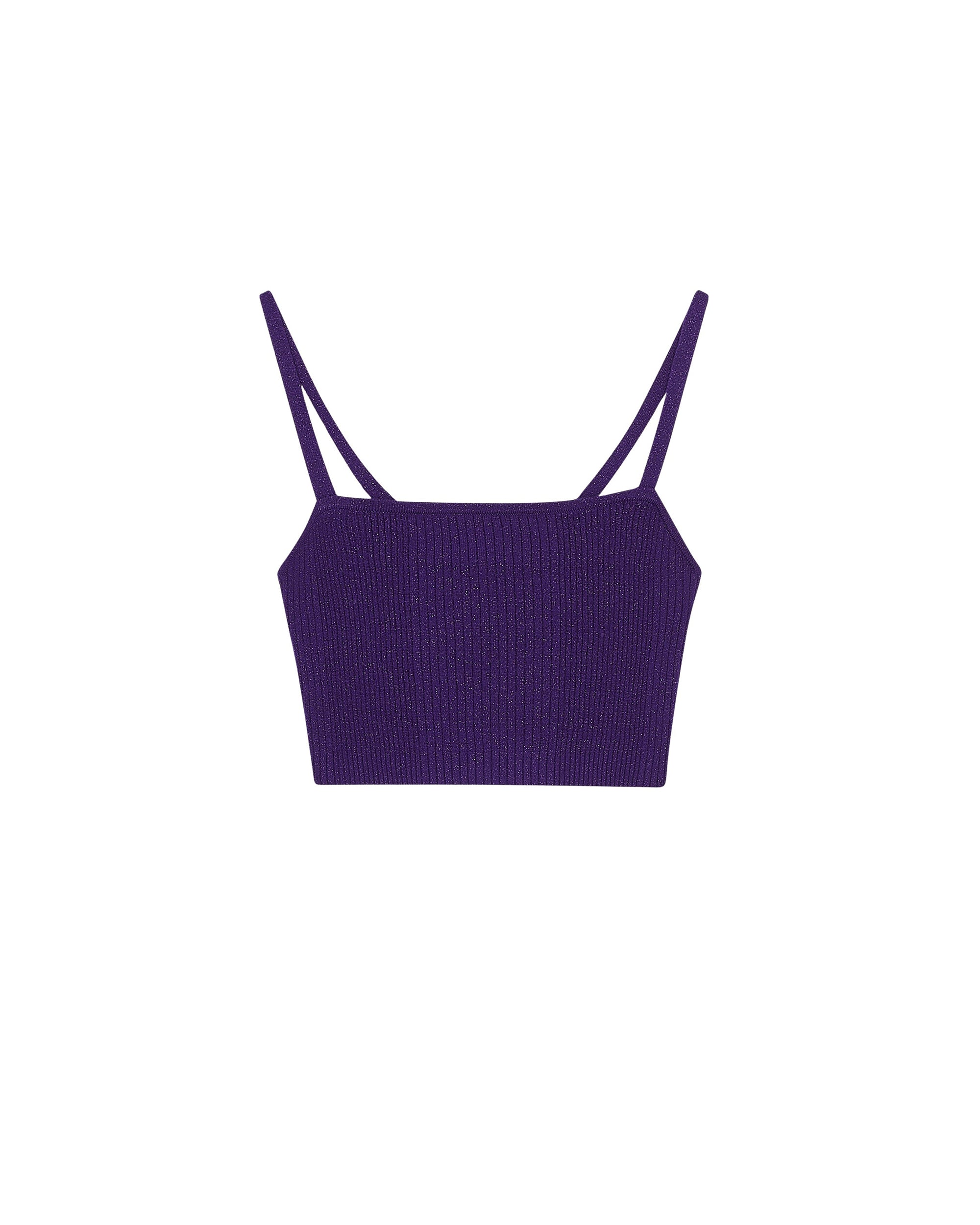 ZZ HORS LIGNE Caraco métallisé en laine - Intense Purple