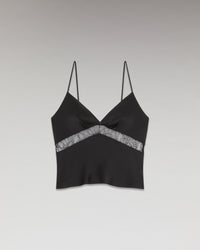 NOIR / NEW / QTY : 1 / Top Bretelle Dentelle - Noir