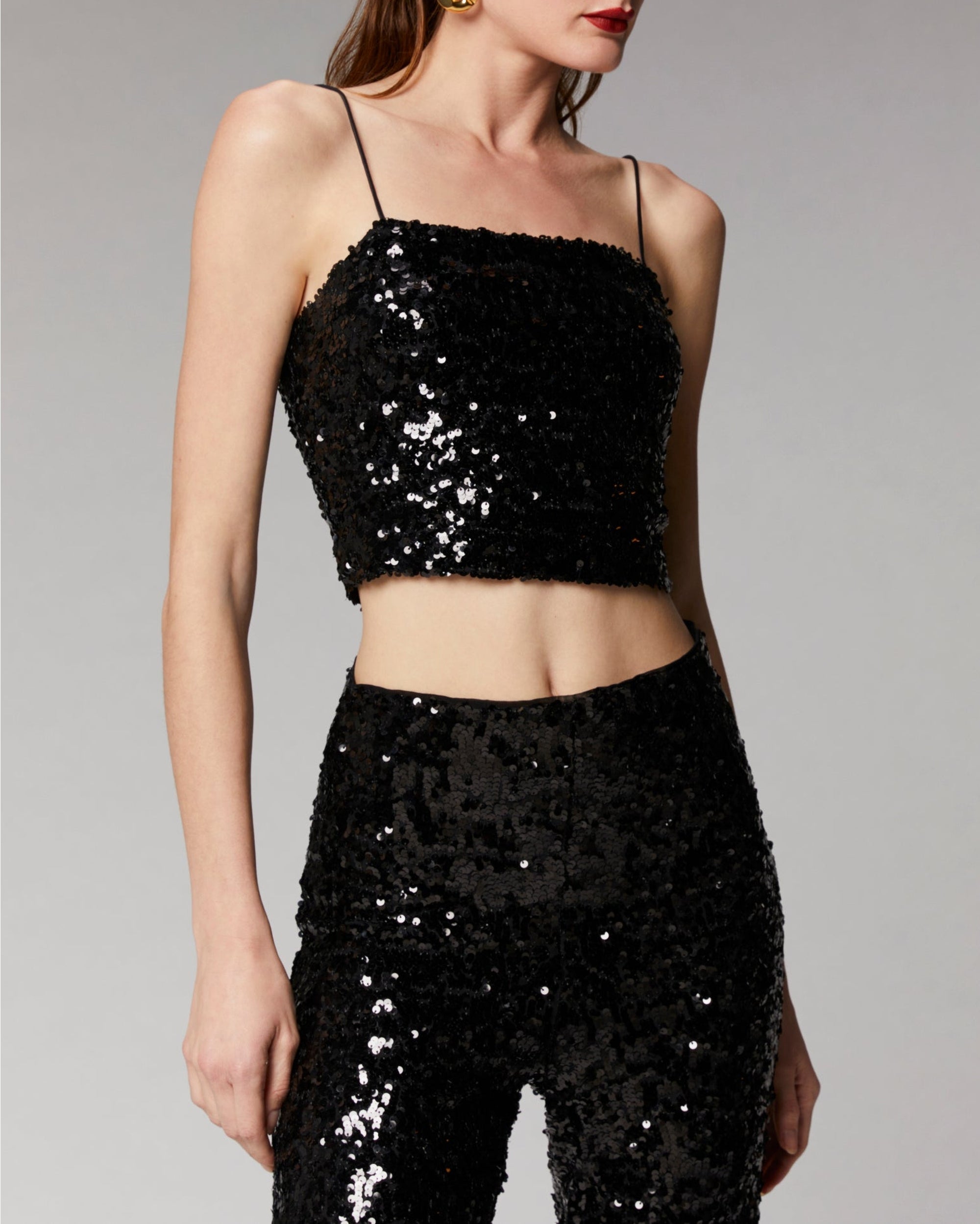 Caraco à sequins - Noir
