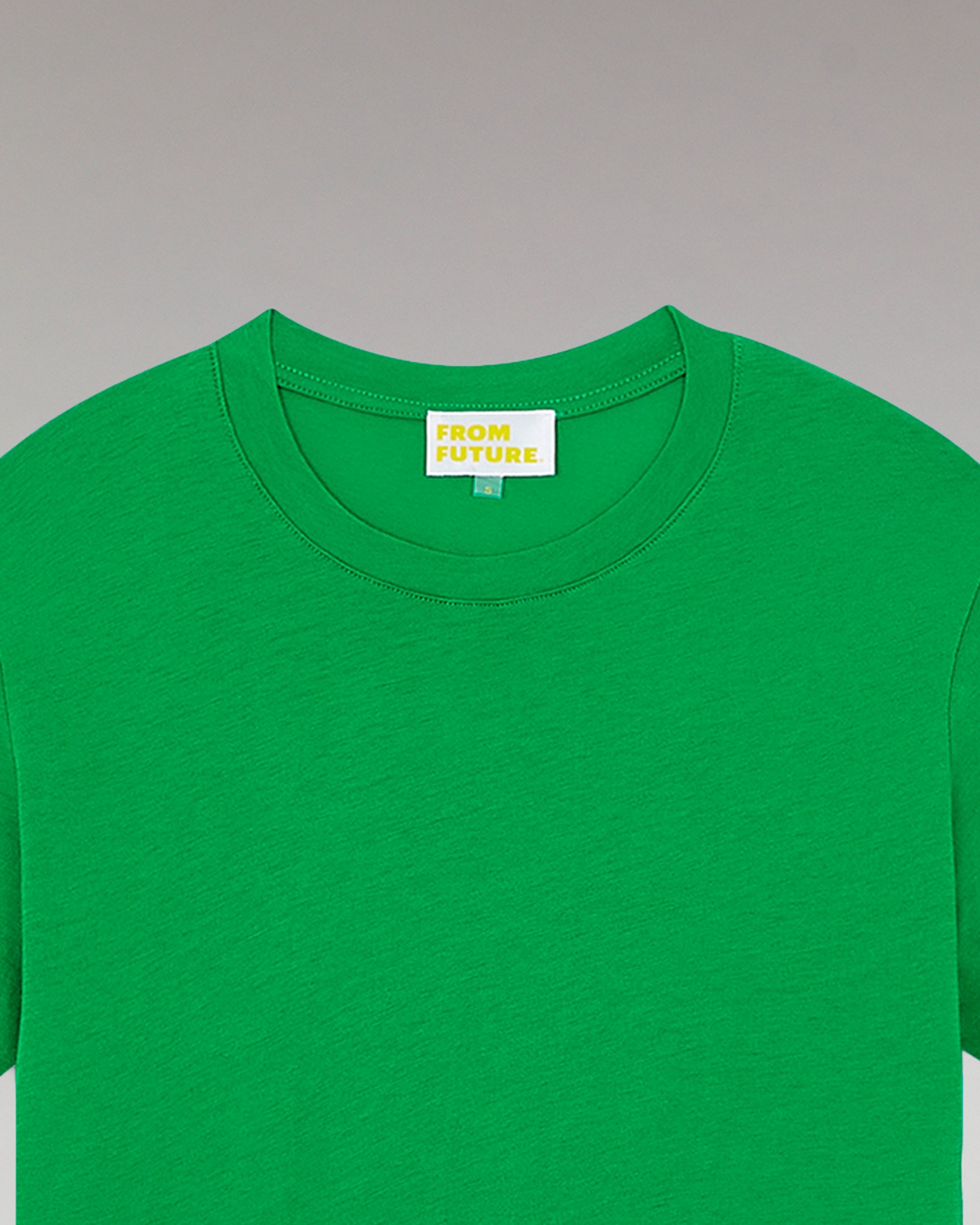 T-shirt à col rond basique - Summer Green