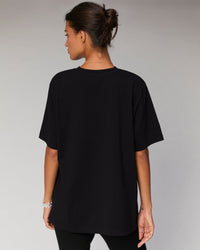 NOIR / DJV / QTY : 2 / T-Shirt Col Rond Papillon - Noir