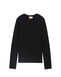 T-shirt à col rond - Noir