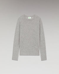 GRIS CHINE FONCE / NEW / QTY : 1 / T-Shirt Col Rond Basique Manches Longues - Gris Chine Fonce