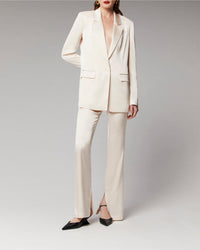 Satin blazer jacket - Champagne