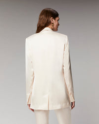 Satin blazer jacket - Champagne