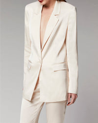 Satin blazer jacket - Champagne