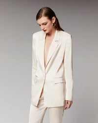 CHAMPAGNE / DJV / QTY : 2 / Veste Blazer Satinée - Champagne