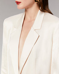 Satin blazer jacket - Champagne
