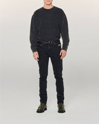 Pantalon skinny John en denim - Washed Black