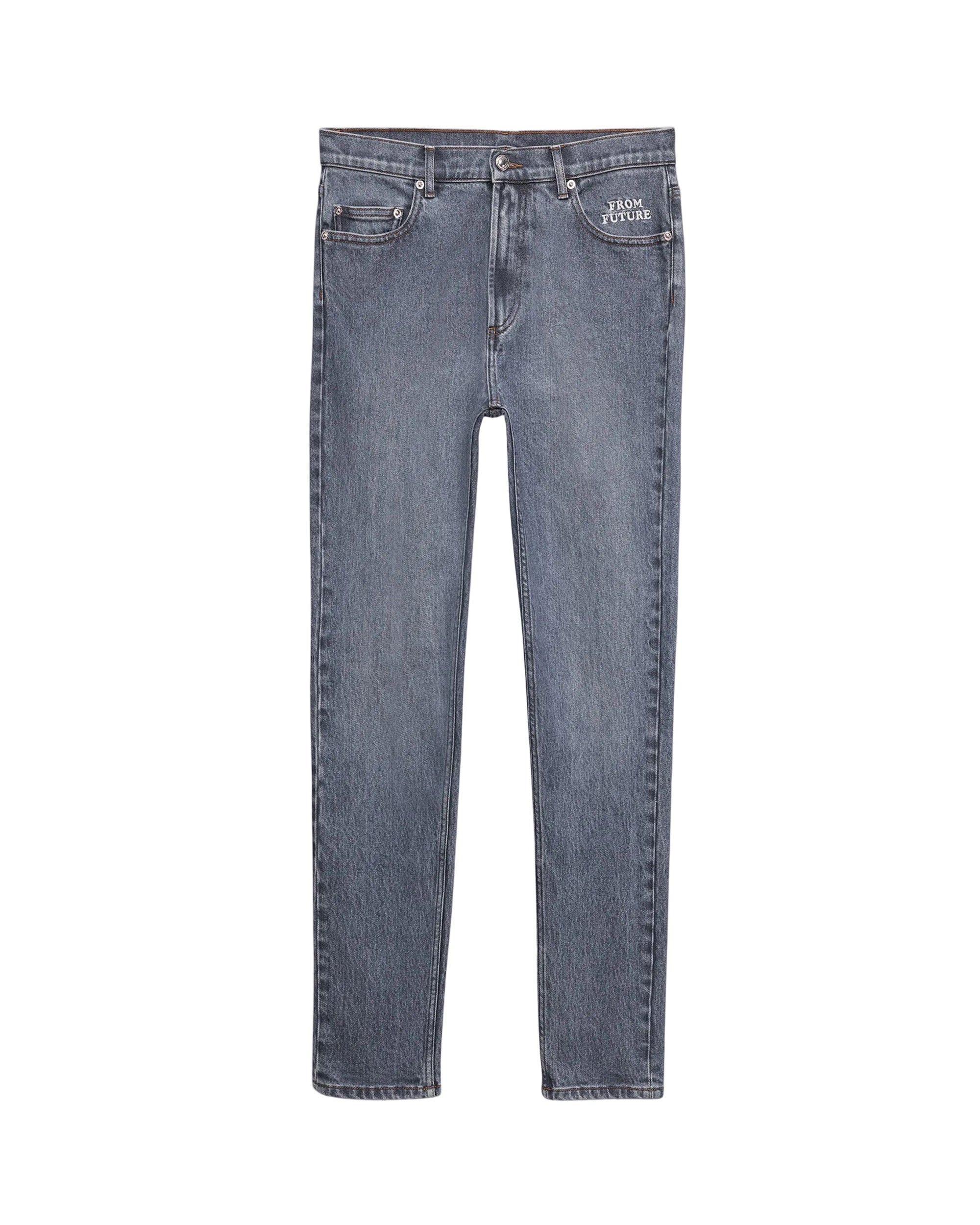Pantalon skinny John en denim - Bleu Foncé