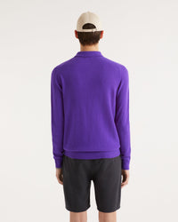 VIOLET FLUO / DJV / QTY : 1 / Pull Col Polo Uni Light - Violet Fluo