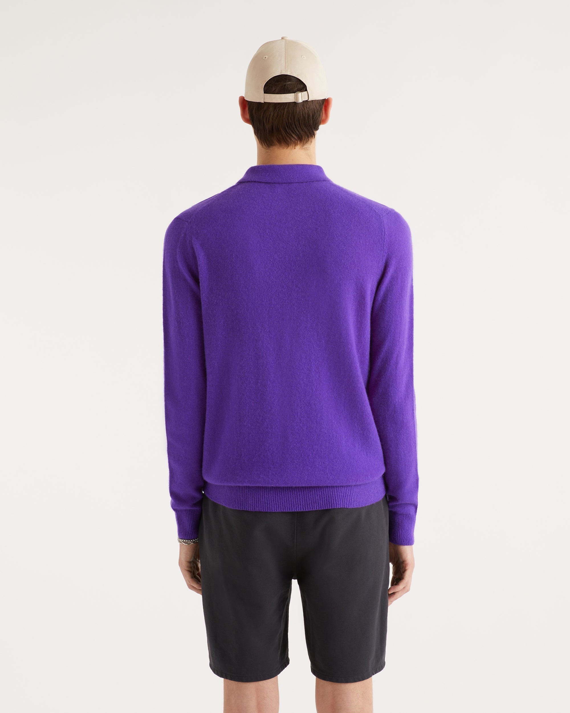 VIOLET FLUO / DJV / QTY : 1 / Pull Col Polo Uni Light - Violet Fluo