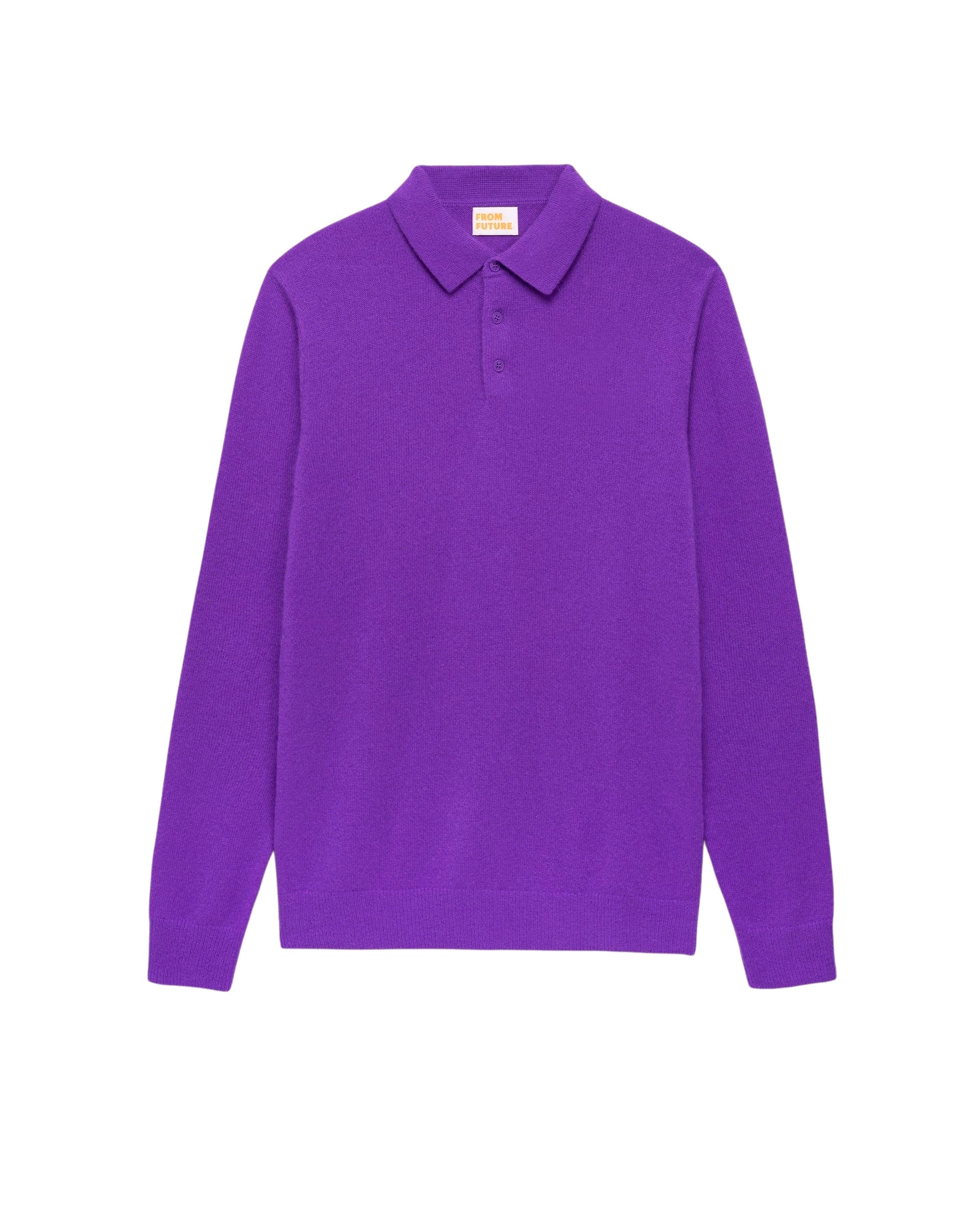 VIOLET FLUO / DJV / QTY : 1 / Pull Col Polo Uni Light - Violet Fluo