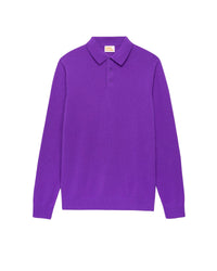 Pull à col polo en cachemire - Neon Purple
