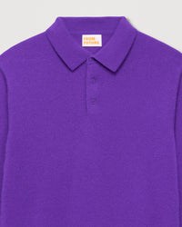 Pull à col polo en cachemire - Neon Purple
