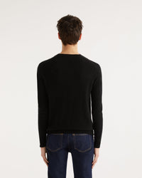 Pull Future brodé en cachemire - Black