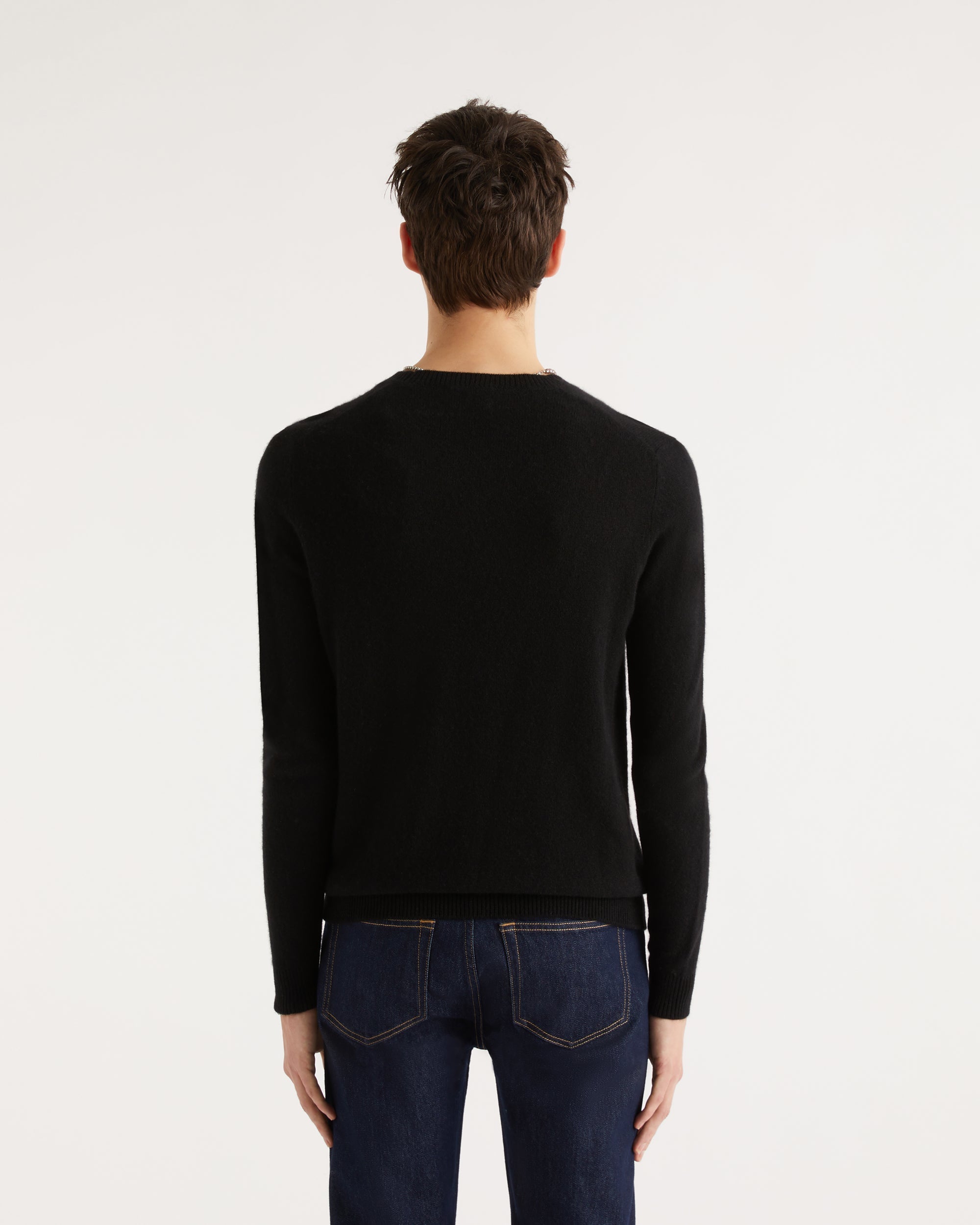 Pull Future brodé en cachemire - Black