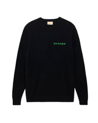 NOIR / DJV / QTY : 1 / Pull Col Rond Future Brode Light - Noir