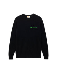 Pull Future brodé en cachemire - Black