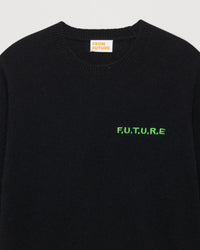 NOIR / DJV / QTY : 1 / Pull Col Rond Future Brode Light - Noir