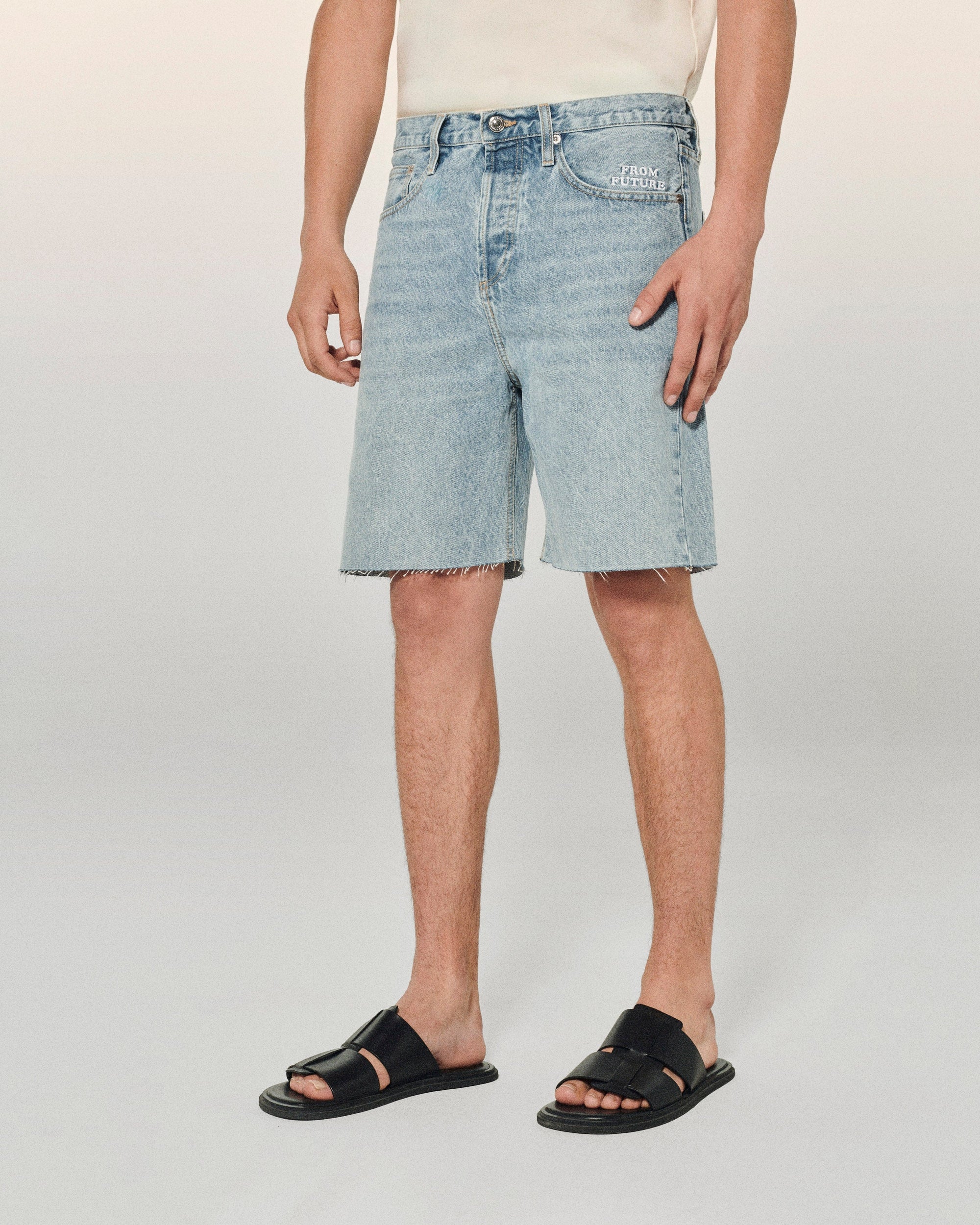 Bermuda en denim - Light Blue