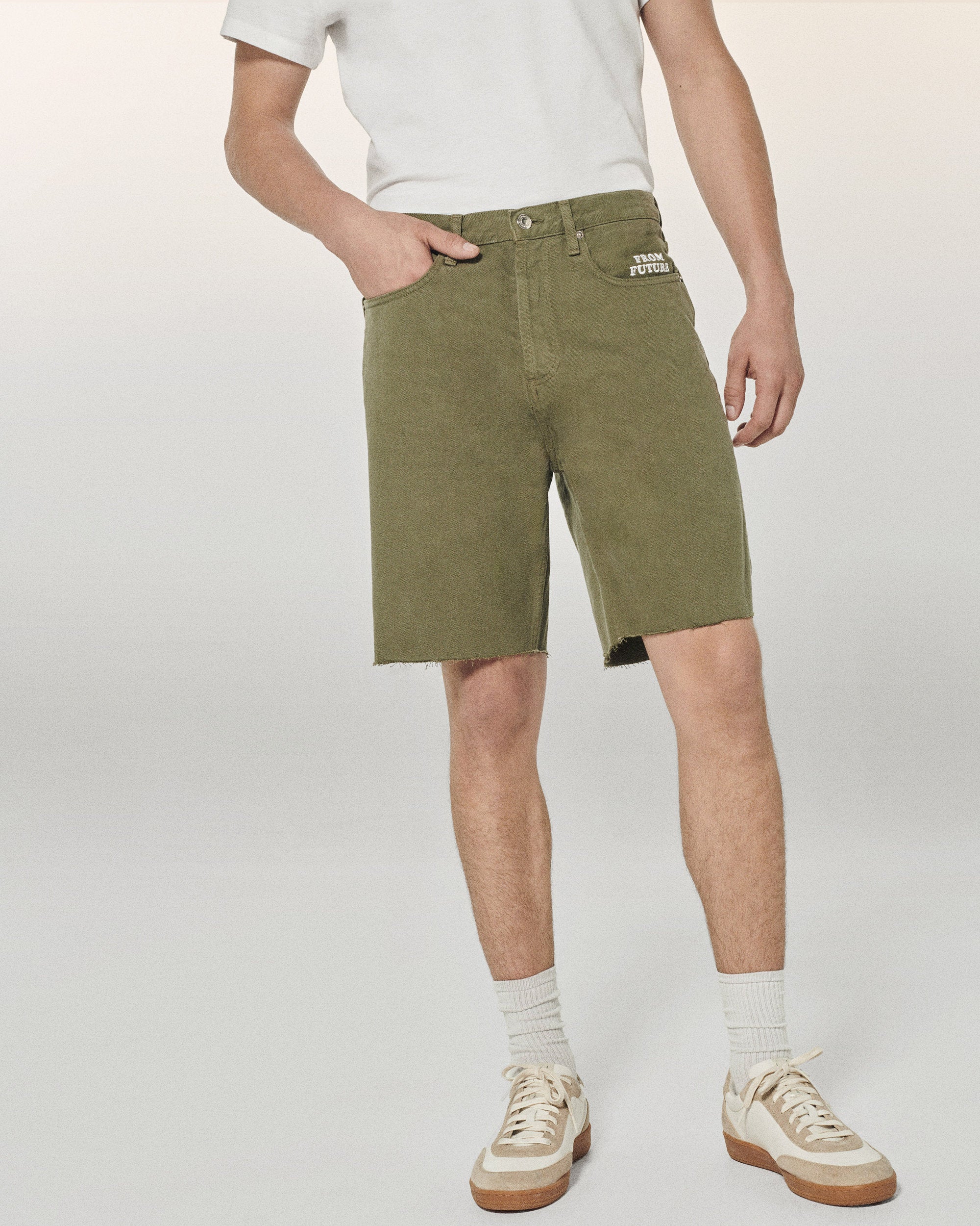 Bermuda Jack en denim - Kaki