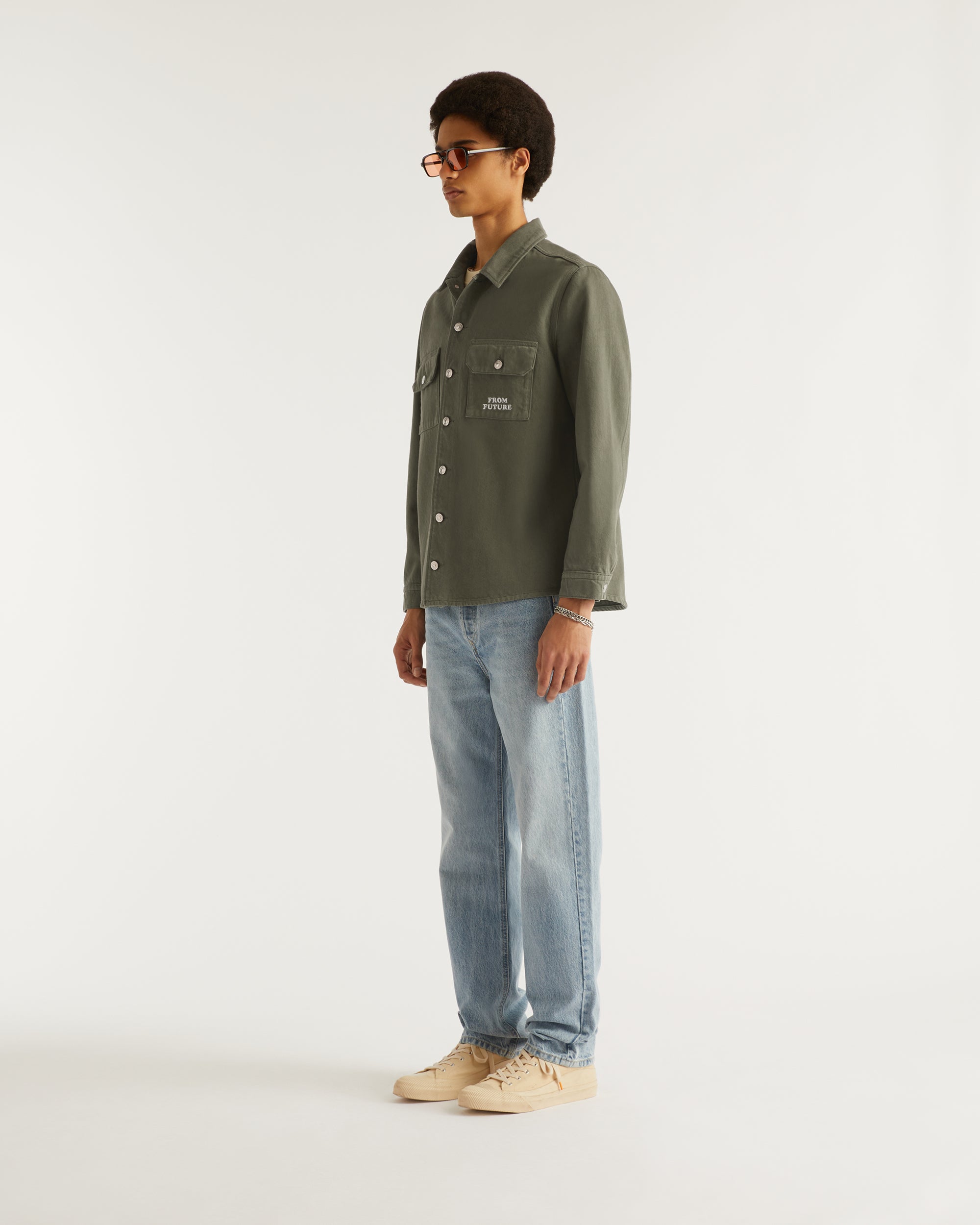 KAKI / DJV / QTY : 1 / Veste Surchemise From Future - Kaki
