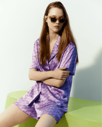 SIGNATURE VIOLET / DJV / QTY : 1 / Chemise Manches Courtes Lya - Signature Violet