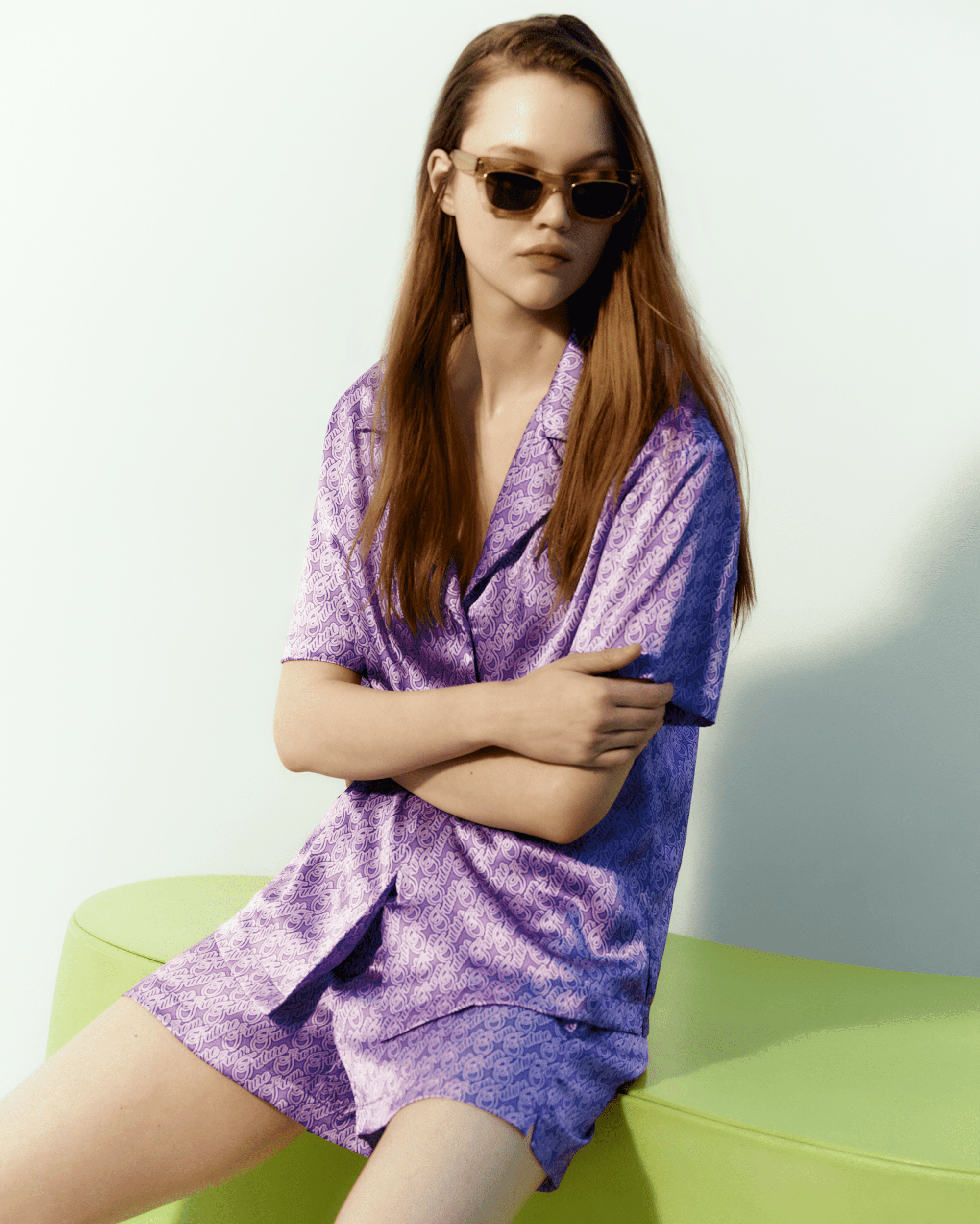 SIGNATURE VIOLET / DJV / QTY : 1 / Chemise Manches Courtes Lya - Signature Violet