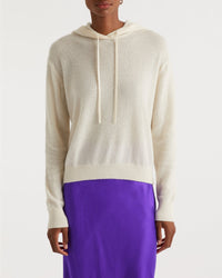 Hoodie oversize Beach Motel en cachemire - Ecru