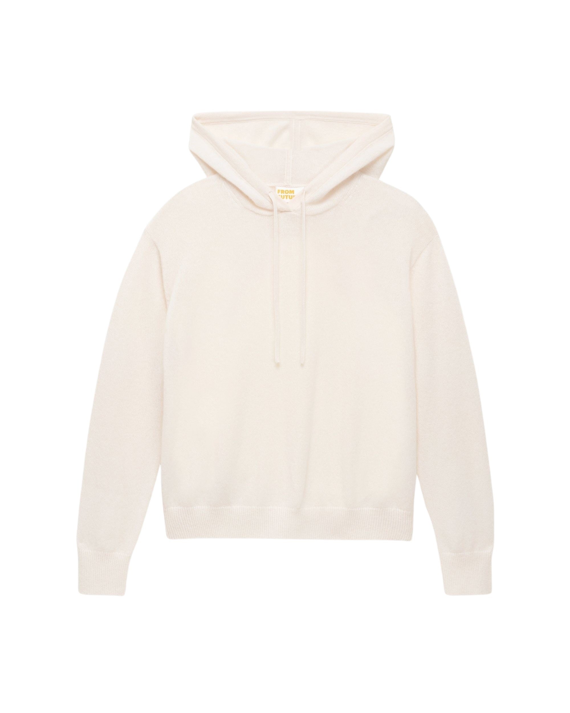 ECRU / DJV / QTY : 2 / Pull Hoodie Oversize Beach Motel Au Dos - Ecru