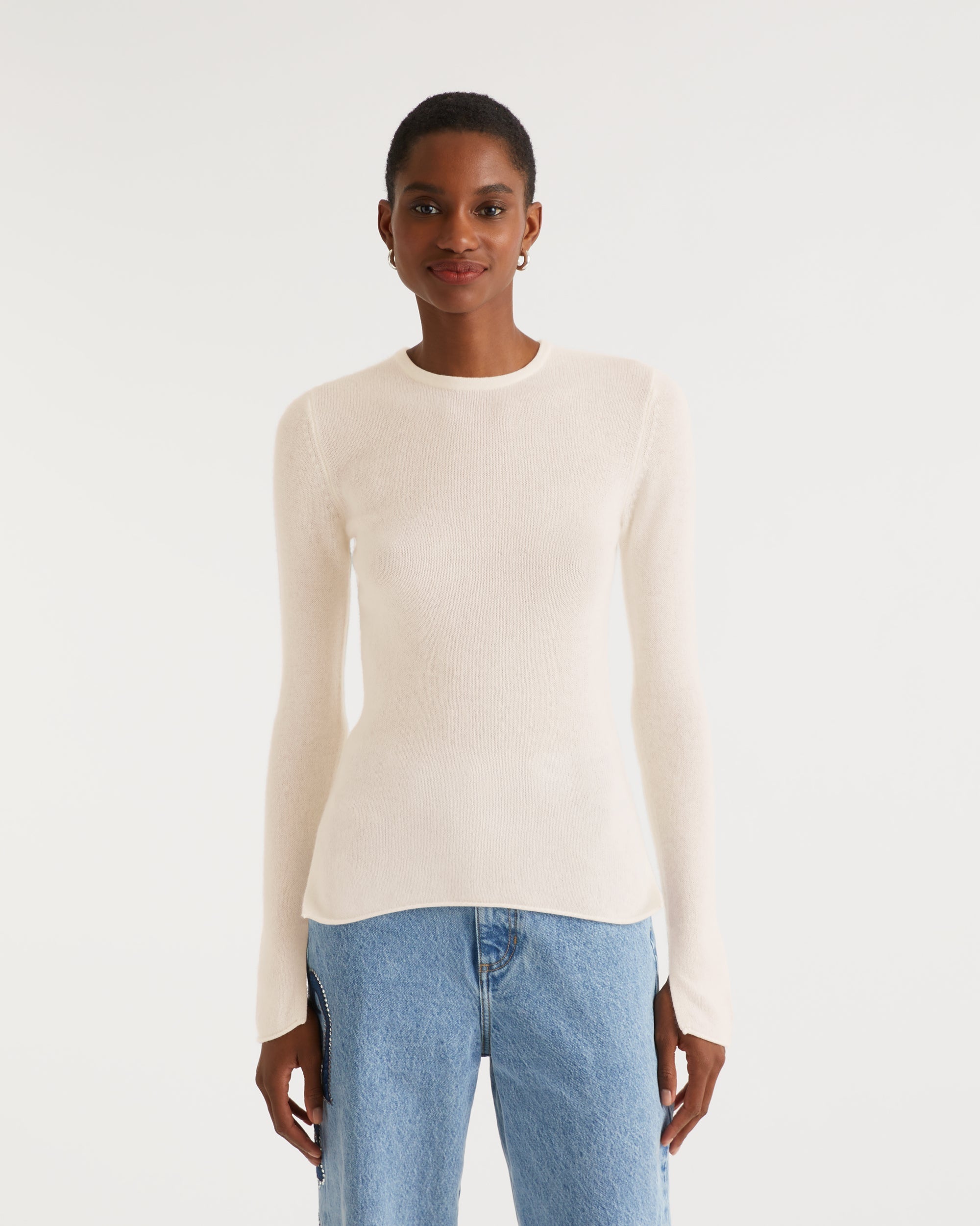 Pull Col Rond T-Shirt Light  - Summer Green
