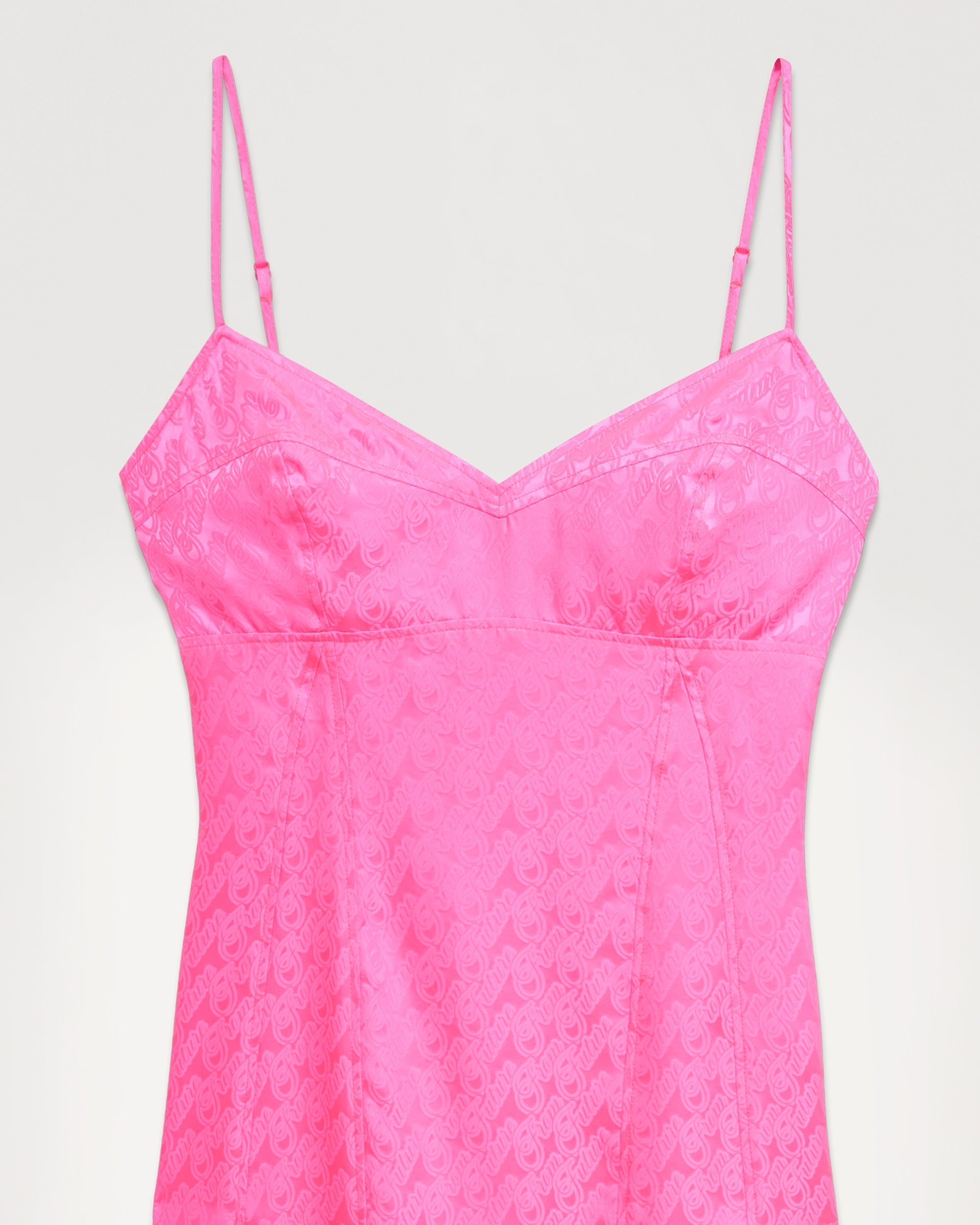 JACQUARD ROSE / DJV / QTY : 1 / Robe Longue Bretelle Blake - Jacquard Rose