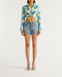 Short court à coupe regular - Light Blue